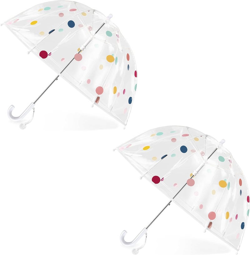 RONIARE Kids Clear Bubble Umbrellas for Rain Dome Windproof Umbrella for Kid Girls and Boys - Image 1